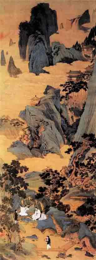 Turn your images into Chinese Paintings(New), Style Transfer, Online, AI, Use Style:Tao yuan xian jing tu.jpg